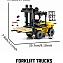 Конструктор игровой набор Sembo Block Вилочный погрузчик Sany, 712041, 321 дет. #3